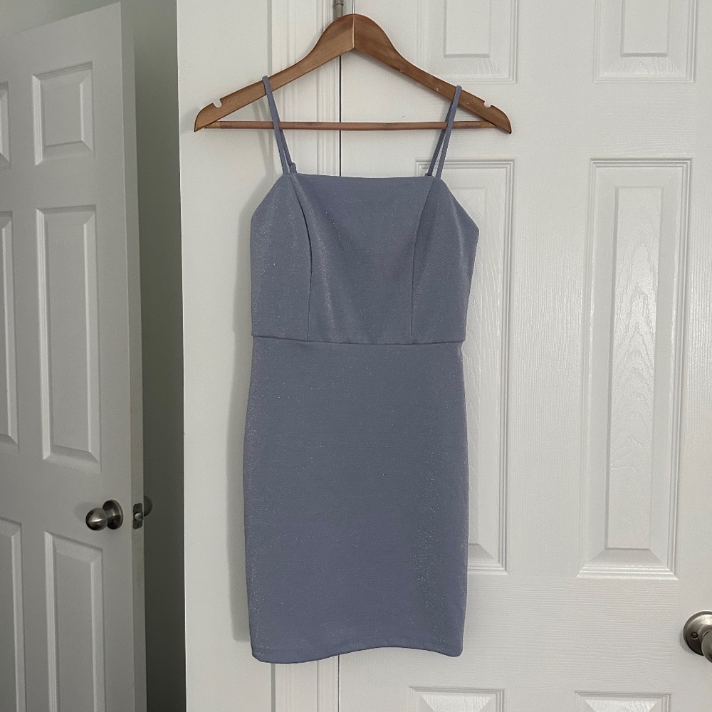 Periwinkle Sparkle Mini Dress S/M